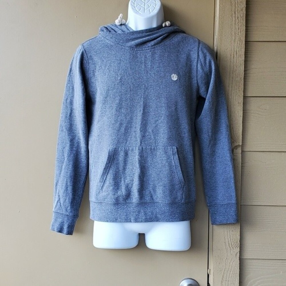 Mens Grey/Gray Element Kangaroo Pouch Hoodie size small